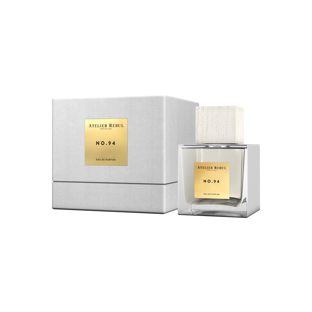 magazzino_designeroutlet_No. 94_Eau_de_Parfum_Women_100ml ATELIER REBUL NO ° 94 - eine exklusive Komposition der L´Atelier Kollektion  Jasmin und Safran verleihen diesem verführerischen Duft einen einzigartigen Charakter, der im Kern begleitet wird durch Bernstein und Zedernholz.